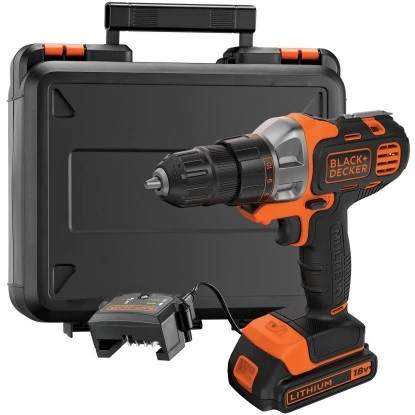 Black+Decker 18 V Akkuschrauber MT218KB inkl. 1,5 Ah Akkus mit Koffer Black & Decker Black+Decker 18 V Akkuschrauber MT218KB Inkl. 1,5 Ah Akkus Mit Koffer -Elektrowerkzeuge 200763 2012 1