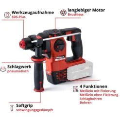 Einhell 18 V Akku-Bohrhammer Power X-Change Herocco Solo Mit Koffer -Elektrowerkzeuge 4006825630343 2171 03