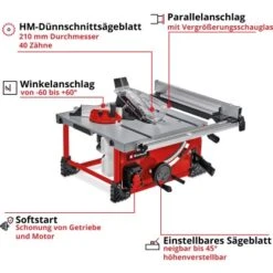 Einhell Power X-Change Akku-Tischkreissäge TE-TS 36/210 Li-Solo 4 Einhell Power X-Change Akku-Tischkreissäge TE-TS 36/210 Li-Solo -Elektrowerkzeuge 4006825647365 2171 03