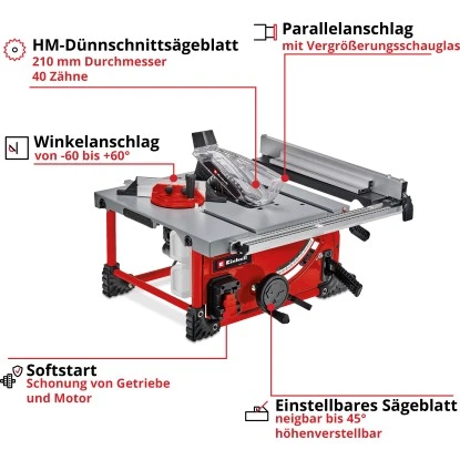 Einhell Power X-Change Akku-Tischkreissäge TE-TS 36/210 Li-Solo Einhell Power X-Change Akku-Tischkreissäge TE-TS 36/210 Li-Solo -Elektrowerkzeuge 4006825647365 2171 03