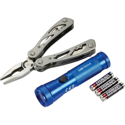 LUX Multitool 12-teilig mit LED-Taschenlampe LUX Multitool 12-teilig Mit LED-Taschenlampe -Elektrowerkzeuge 4007873991233 S01 140415