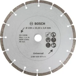 Bosch Diamanttrennscheibe Promoline Für Baumaterial 230 Mm