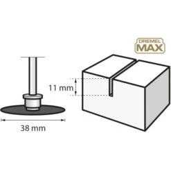 Dremel Diamant-Trennscheibe Max EZ SpeedClic SC545DM 4 Dremel Diamant-Trennscheibe Max EZ SpeedClic SC545DM -Elektrowerkzeuge 580198 3058 3