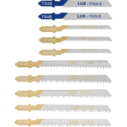 LUX Stichsägeblatt-Set T-Schaft 10-teilig inkl. Kurvenschnitt LUX Stichsägeblatt-Set T-Schaft 10-teilig Inkl. Kurvenschnitt -Elektrowerkzeuge 590204 2137 2