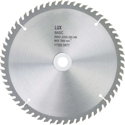 LUX HM-Kreissägeblatt Holz Ø 205 mm 60 Zähne LUX HM-Kreissägeblatt Holz Ø 205 Mm 60 Zähne -Elektrowerkzeuge 601993 2137 1