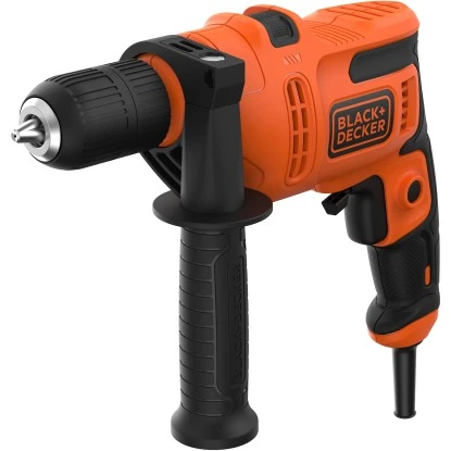 Black+Decker 500 W Schlagbohrmaschine BEH200K inkl. Tiefenanschlag mit Koffer Black & Decker Black+Decker 500 W Schlagbohrmaschine BEH200K Inkl. Tiefenanschlag Mit Koffer -Elektrowerkzeuge 760746 2012 BEH200KQS 01