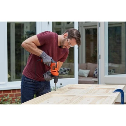 Black+Decker 500 W Schlagbohrmaschine BEH200K inkl. Tiefenanschlag mit Koffer Black & Decker Black+Decker 500 W Schlagbohrmaschine BEH200K Inkl. Tiefenanschlag Mit Koffer -Elektrowerkzeuge 760746 2012 BEH200KQS 05