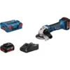 Bosch Professional Akku-Winkelschleifer GWS 18-125 V-LI Inkl. 2 Akkus & L-Boxx -Elektrowerkzeuge 794037 3058 1