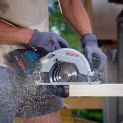 Bosch Professional Akku-Kreissäge GKS 18 V-57 G Solo Mit Kreissägeblatt & L-Boxx -Elektrowerkzeuge 7940851 A 01