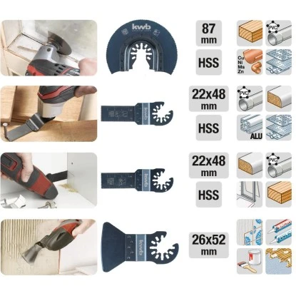 kwb by Einhell Multi-Tool-Set 17-tlg. Ho/Me/Ku Kwb By Einhell Multi-Tool-Set 17-tlg. Ho/Me/Ku -Elektrowerkzeuge 845818 2171 02