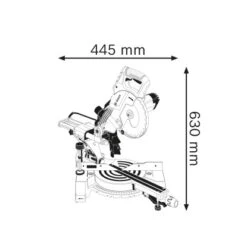 Bosch Professional Paneelsäge GCM 80 SJ 1.400 W Inkl. 2 Sägeblätter Ø 216 Mm -Elektrowerkzeuge 8632267 VM01